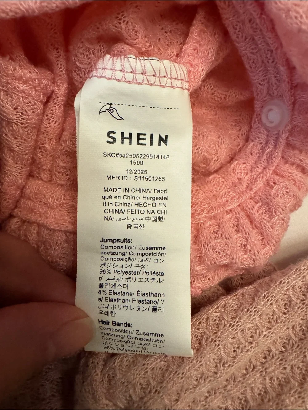 SHEIN set of 3 Baby Knit Ruffle One-Piece’s with matching headbands